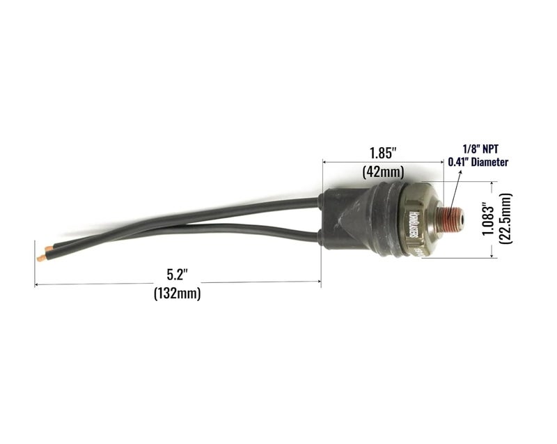 HornBlasters 145 PSI Sealed Pressure Switch with Leads - 30 Amps - Image 4